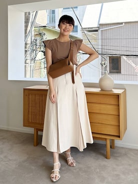 「旅行」｜あんずさん（レディース・163cm）の春コーディネート