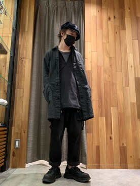 「ISAMU KATAYAMA BACKLASH（イサムカタヤマバックラッシュ）のアイテム（ジャケット/アウター）」を使った、shinozaki daigaさん（メンズ・178cm）の冬コーディネート