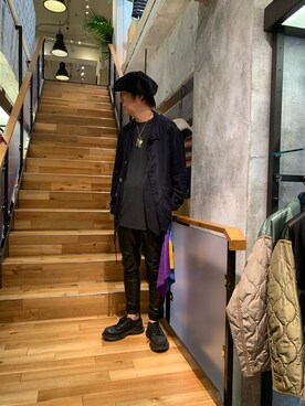 「ROYAL FLASH（ロイヤルフラッシュ）のアイテム（アクセサリー）」を使った、shinozaki daigaさん（メンズ・178cm）の秋コーディネート