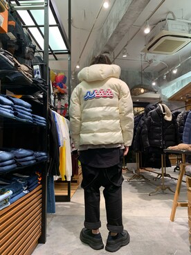 「muta（ムータ）のアイテム（ブルゾン）」を使った、shinozaki daigaさん（メンズ・178cm）の冬コーディネート