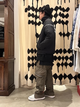 「muta marine（ムータ・マリン）のアイテム」を使った、shinozaki daigaさん（メンズ・178cm）の秋コーディネート