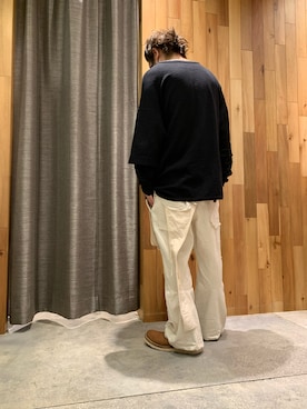 「MINUS（マイナス）のアイテム」を使った、shinozaki daigaさん（メンズ・178cm）の春コーディネート