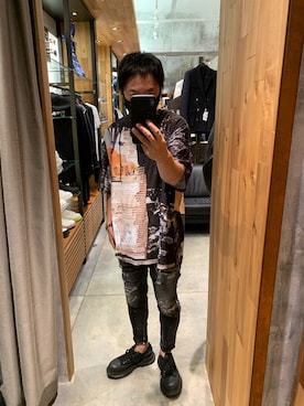 「DSQUARED2（ディースクエアード）のアイテム（デニムパンツ）」を使った、shinozaki daigaさん（メンズ・178cm）の夏コーディネート