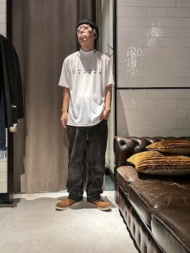 「muta marine（ムータ・マリン）のアイテム」を使った、shinozaki daigaさん（メンズ・178cm）の夏コーディネート