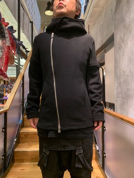 「ISAMU KATAYAMA BACKLASH（イサムカタヤマバックラッシュ）のアイテム」を使った、shinozaki daigaさん（メンズ・178cm）の秋コーディネート