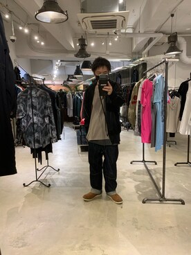 「ISAMU KATAYAMA BACKLASH（イサムカタヤマバックラッシュ）のアイテム（ジャケット/アウター）」を使った、shinozaki daigaさん（メンズ・178cm）の夏コーディネート