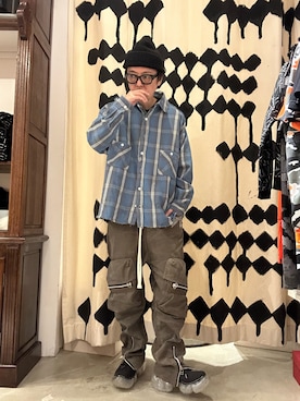 「READYMADE（レディメイド）のアイテム」を使った、shinozaki daigaさん（メンズ・178cm）の秋コーディネート