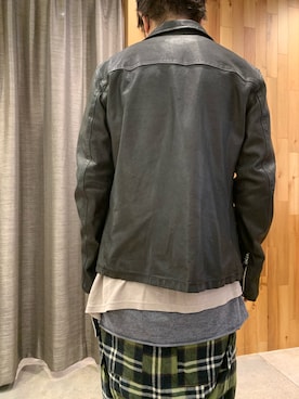 「ISAMU KATAYAMA BACKLASH（イサムカタヤマバックラッシュ）のアイテム（ジャケット/アウター）」を使った、shinozaki daigaさん（メンズ・178cm）の秋コーディネート