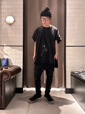 「ISAMU KATAYAMA BACKLASH（イサムカタヤマバックラッシュ）のアイテム」を使った、shinozaki daigaさん（メンズ・178cm）の春コーディネート