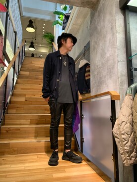 「ROYAL FLASH（ロイヤルフラッシュ）のアイテム（アクセサリー）」を使った、shinozaki daigaさん（メンズ・178cm）の秋コーディネート