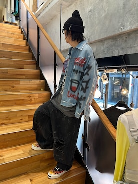 「guernika（ゲルニカ）のアイテム」を使った、shinozaki daigaさん（メンズ・178cm）の夏コーディネート