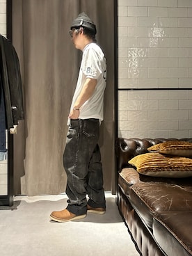 「muta marine（ムータ・マリン）のアイテム」を使った、shinozaki daigaさん（メンズ・178cm）の夏コーディネート