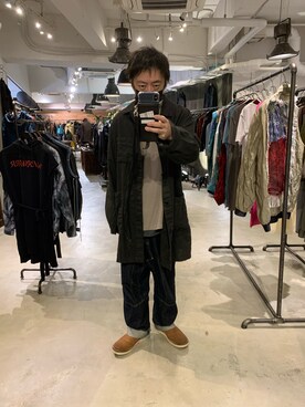 「ISAMU KATAYAMA BACKLASH（イサムカタヤマバックラッシュ）のアイテム（パンツ）」を使った、shinozaki daigaさん（メンズ・178cm）の夏コーディネート