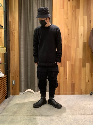 KMRii ケムリ　サルエルパンツ　スウェット　ブラック　サイズ2 KMRii ケムリ サルエルパンツ スウェット ブラック サイズ2