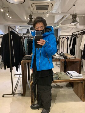 「ISAMU KATAYAMA BACKLASH（イサムカタヤマバックラッシュ）のアイテム（ジャケット/アウター）」を使った、shinozaki daigaさん（メンズ・178cm）の夏コーディネート