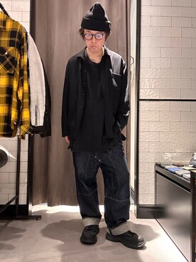 「ISAMU KATAYAMA BACKLASH（イサムカタヤマバックラッシュ）のアイテム」を使った、shinozaki daigaさん（メンズ・178cm）の夏コーディネート