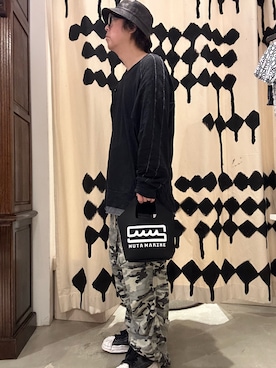 「muta marine（ムータ・マリン）のアイテム」を使った、shinozaki daigaさん（メンズ・178cm）の夏コーディネート