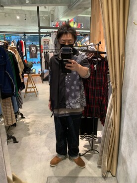 「ISAMU KATAYAMA BACKLASH（イサムカタヤマバックラッシュ）のアイテム（パンツ）」を使った、shinozaki daigaさん（メンズ・178cm）の夏コーディネート