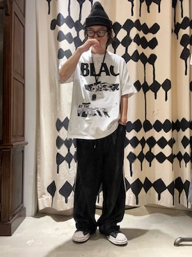 「FACETASM（ファセッタズム）のアイテム（トップス）」を使った、shinozaki daigaさん（メンズ・178cm）の夏コーディネート