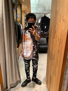 「DSQUARED2（ディースクエアード）のアイテム（デニムパンツ）」を使った、shinozaki daigaさん（メンズ・178cm）の夏コーディネート