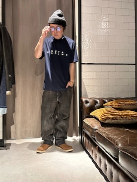 「muta marine（ムータ・マリン）のアイテム」を使った、shinozaki daigaさん（メンズ・178cm）の夏コーディネート