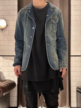 「ROYAL FLASH（ロイヤルフラッシュ）のアイテム（ジャケット/アウター）」を使った、shinozaki daigaさん（メンズ・178cm）の春コーディネート