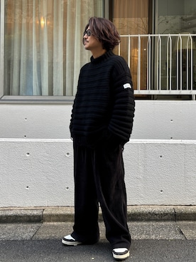 「ハイネックニット」｜Decoさん（メンズ・170cm）の秋コーディネート