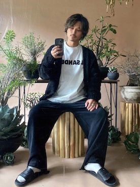 「マルジェラ」｜「アイテム（その他）」を使った、Decoさん（メンズ・170cm）の秋コーディネート