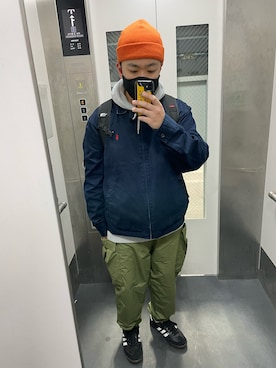 「サンバ」｜「アイテム（その他アウター）」を使った、iemonさん（メンズ・169cm）の秋コーディネート