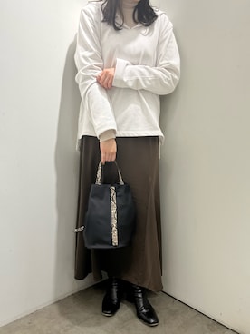 harunaさん（レディース・159cm）の冬コーディネート