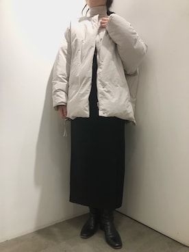 「SENSE OF PLACE by URBAN RESEARCH（センスオブプレイスバイアーバンリサーチ）のアイテム（ダウンジャケット/コート）」を使った、harunaさん（レディース・159cm）の秋コーディネート