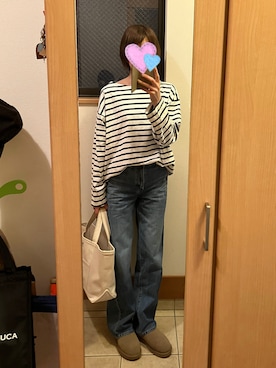 「アイテム（スリッポン）」を使った、sea0818さん（レディース・169cm）の秋コーディネート