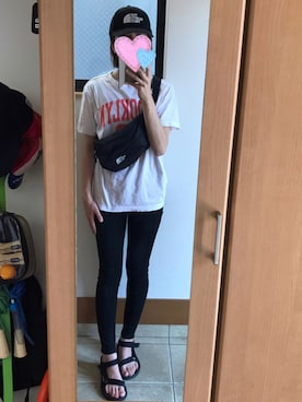 「キャップ女子」｜sea0818さん（レディース・168cm）の夏コーディネート