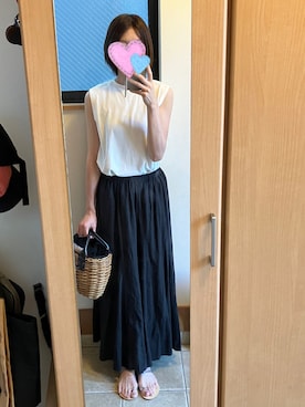 「eb.a.gos（エバゴス）のアイテム」を使った、sea0818さん（レディース・168cm）の夏コーディネート