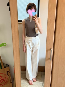 「アイテム（チノパンツ）」を使った、sea0818さん（レディース・169cm）の夏コーディネート