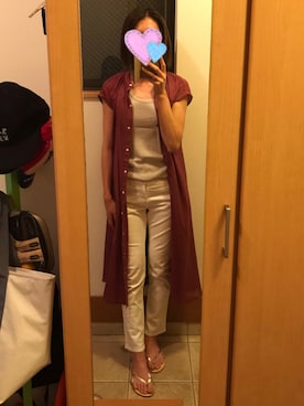 「andme（アンドミー）のアイテム（シャツワンピース）」を使った、sea0818さん（レディース・168cm）の夏コーディネート