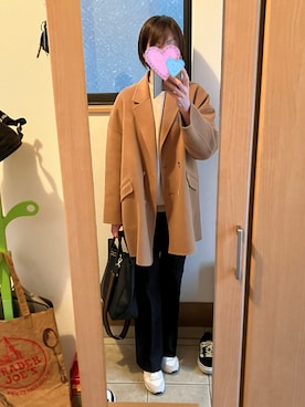 「FRAMeWORK（フレームワーク）のアイテム（トップス）」を使った、sea0818さん（レディース・169cm）の冬コーディネート