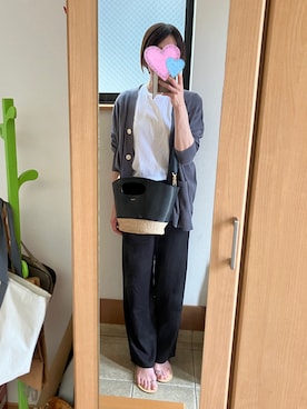 「FRAMeWORK（フレームワーク）のアイテム（カーディガン/ボレロ）」を使った、sea0818さん（レディース・169cm）の春コーディネート