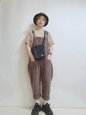 「NIKE(ナイキ)のアイテム(ショルダーバッグ)」を使った、☆★gizmo★☆さん(レディース・159cm)の夏コーディネート