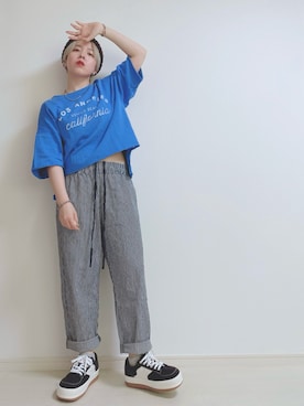 「poseganch（ポーズガンツ）のアイテム」を使った、☆★gizmo★☆さん（レディース・159cm）の夏コーディネート