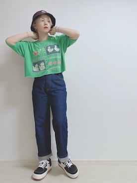 「poseganch（ポーズガンツ）のアイテム」を使った、☆★gizmo★☆さん（レディース・159cm）の夏コーディネート