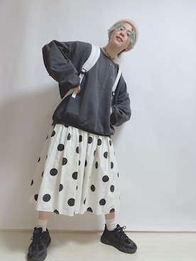 「GU（ジーユー）のアイテム（バックパック/リュック）」を使った、☆★gizmo★☆さん（レディース・159cm）の春コーディネート