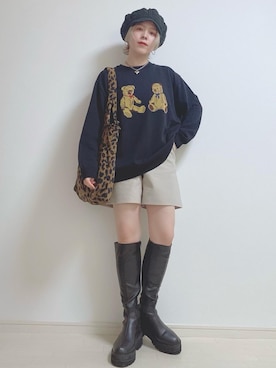 「シロップ．（シロップ．）のアイテム」を使った、☆★gizmo★☆さん（レディース・159cm）の秋コーディネート