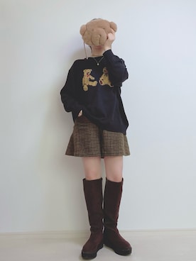「シロップ．（シロップ．）のアイテム」を使った、☆★gizmo★☆さん（レディース・159cm）の秋コーディネート