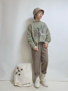 「PALM STROKE（パームストローク）のアイテム」を使った、☆★gizmo★☆さん（レディース・159cm）の秋コーディネート