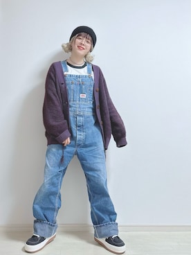 「ボーイッシュ」｜「アイテム（オールインワン・サロペット）」を使った、☆★gizmo★☆さん（レディース・159cm）の冬コーディネート