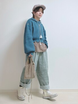「merry jenny（メリージェニー）のアイテム（帽子）」を使った、☆★gizmo★☆さん（レディース・159cm）の春コーディネート