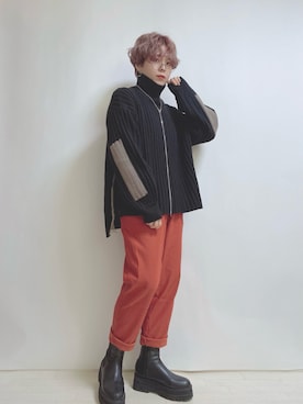 「MEDE19F（メデジュウキュウ）のアイテム（ニット/セーター）」を使った、☆★gizmo★☆さん（レディース・159cm）の秋コーディネート