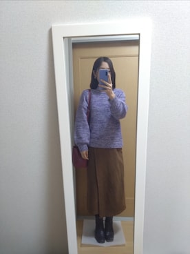 「OZOC（オゾック）のアイテム（バッグ）」を使った、stm11yzさん（レディース・161cm）の冬コーディネート