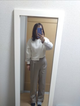 「FREE'S MART（フリーズマート）のアイテム（パンツ）」を使った、stm11yzさん（レディース・161cm）の冬コーディネート